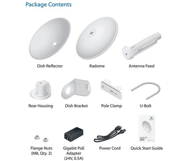 Ubiquiti airMAX PowerBeam AC 27dBi 5GHz PoE - 220759 - zdjęcie 4